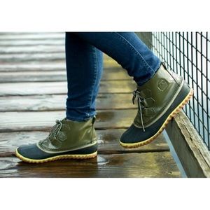 New Sorel Out N About Nori Rain Boots Womens Sz 8.5
